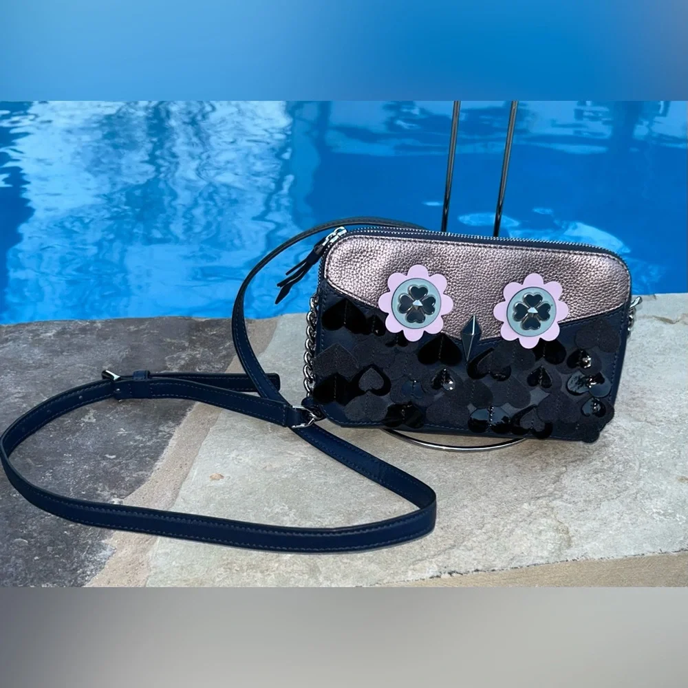 Kate Spade New York Floral Appliqué Camera Crossbody Bag - Picture 2 of 9